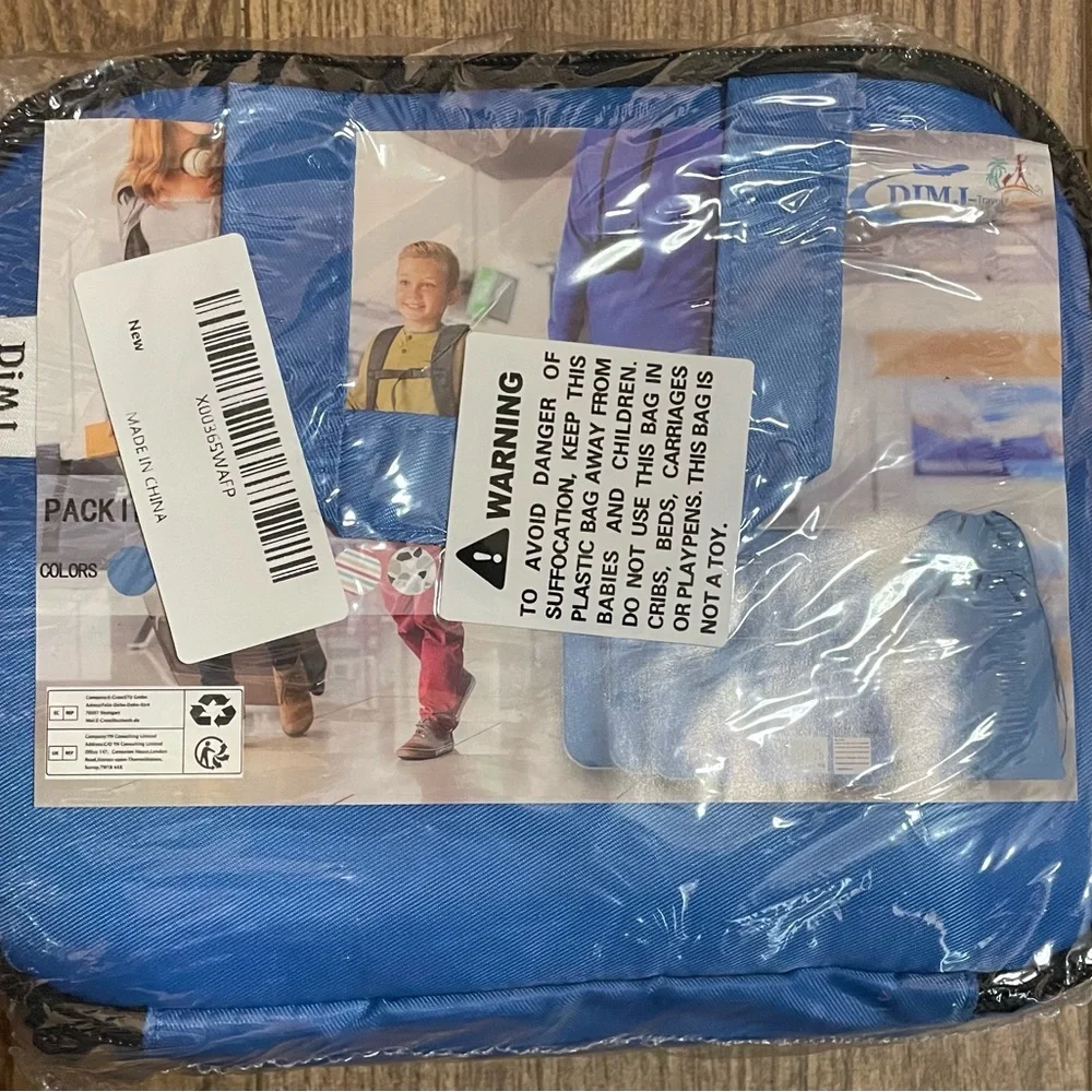 Blue Garment Bags Set